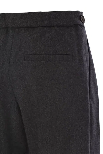 Brunello Cucinelli Women's Baggy Sartorial Wool Trousers