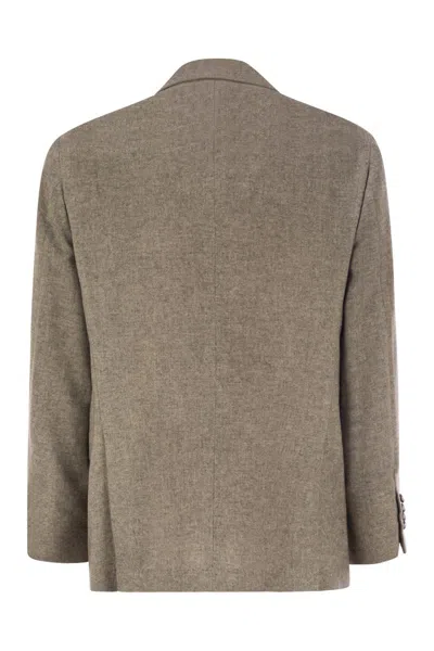 Brunello Cucinelli Men Deconstructed Jacket In Yack