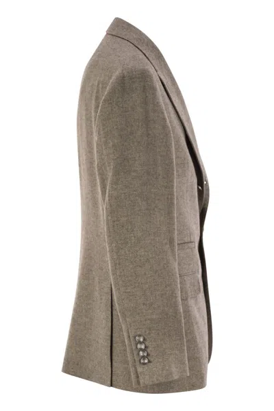 Brunello Cucinelli Men Deconstructed Jacket In Yack
