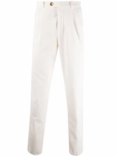 Brunello Cucinelli Leisure Fit Trousers In Garment Dyed Cotton Corduroy With Darts