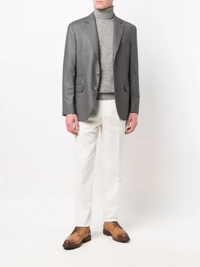 Brunello Cucinelli Leisure Fit Trousers In Garment Dyed Cotton Corduroy With Darts