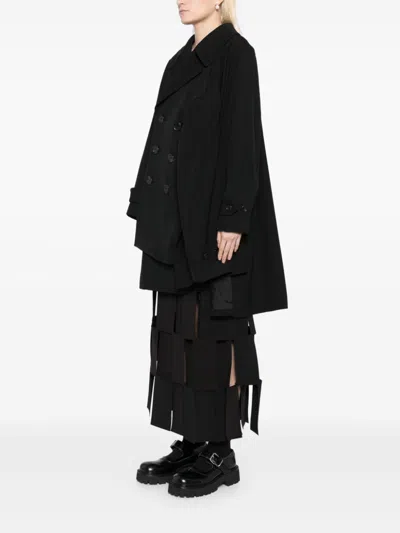 Comme Des Garçons Wool Double-breasted Coat