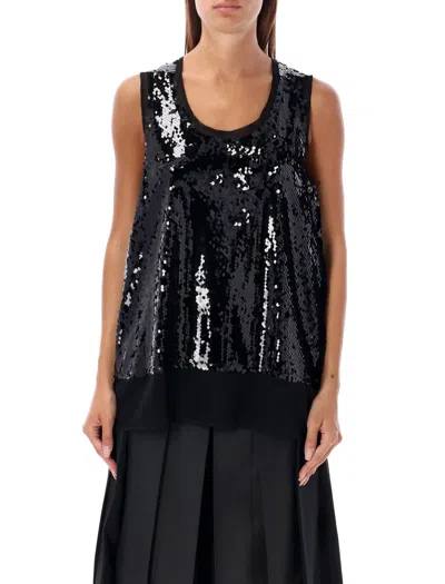 Comme Des Garçons Sequin Tank Top