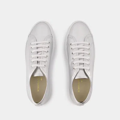 Common Projects Tournament Low Metallic-leather Sneakers