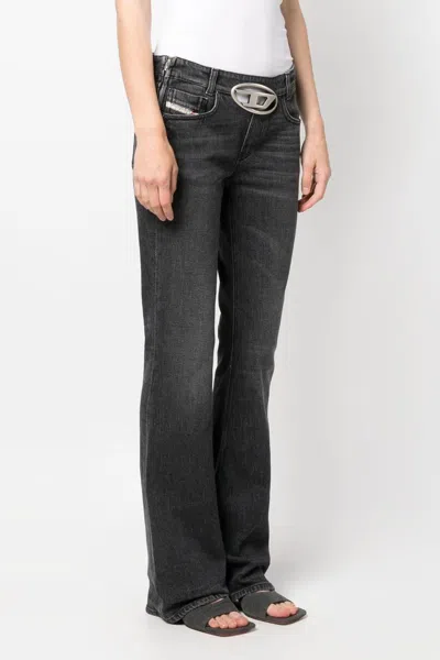 Diesel Cotton Jeans With Metal Oval-d Logo