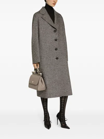 Dolce & Gabbana Chic Herringbone Pattern Jacket For Women