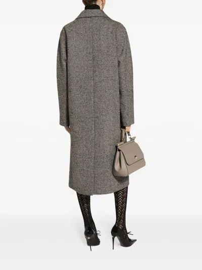 Dolce & Gabbana Chic Herringbone Pattern Jacket For Women