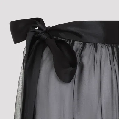 Dolce & Gabbana Belted Midi Chiffon Skirt