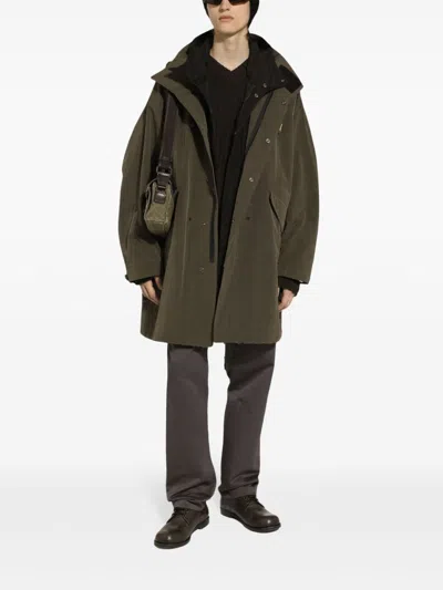 Dolce & Gabbana Unlined Technical Fabric Parka With Hood