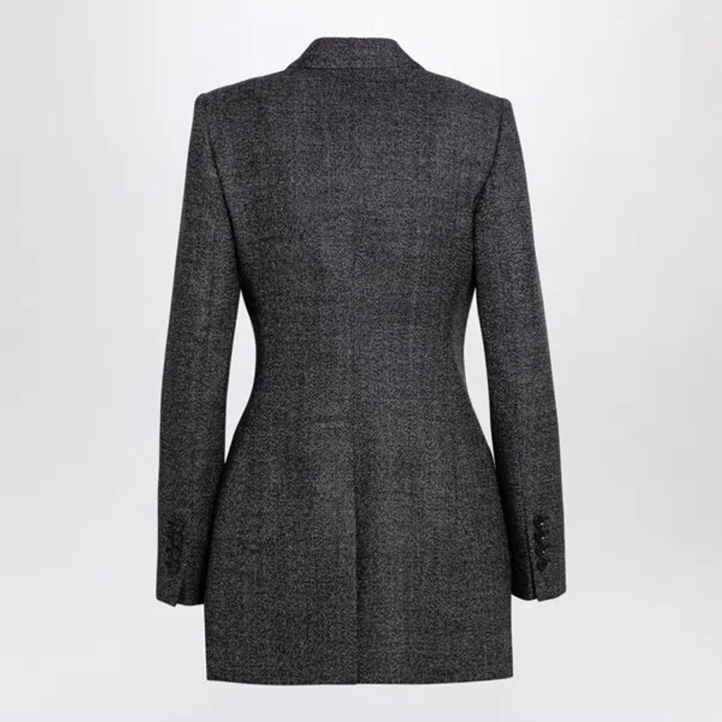 ジャケット Dolce&Gabbana Anthracite grey tweed double-breasted jacket Dolce & Gabbana Anthracite Grey Tweed Double-breasted Jacket