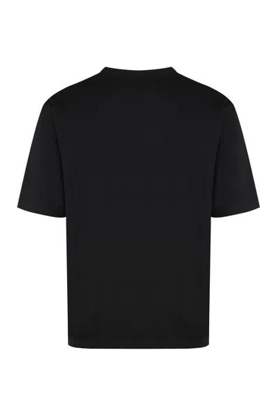 Dsquared2 Graphic Print Cotton Jersey T-shirt In Black