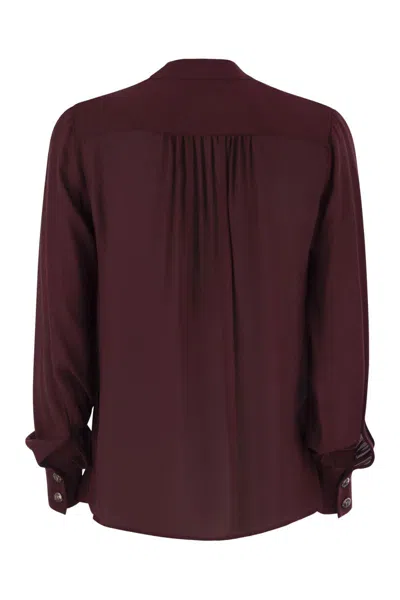 Elisabetta Franchi Logo Metal Detail Collar Shirt