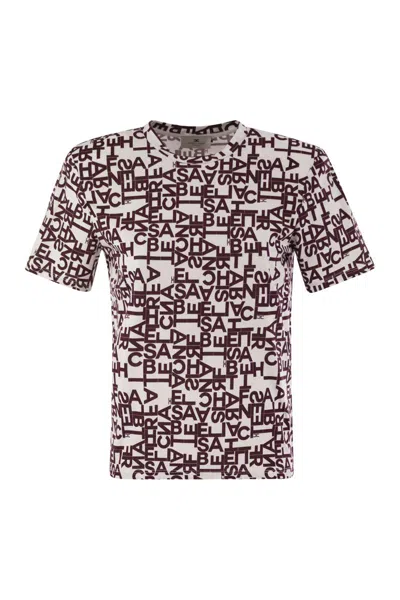 Elisabetta Franchi Lettering Jersey T-shirt Small