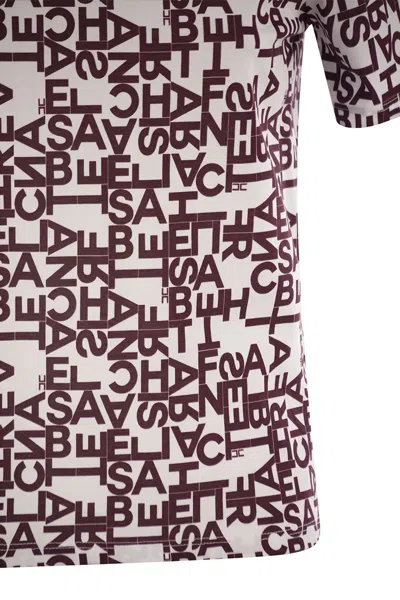 Elisabetta Franchi Lettering Jersey T-shirt Small