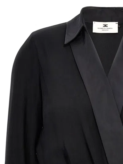 Elisabetta Franchi Mini Abito Con Camicia E Gonna Con Tasche