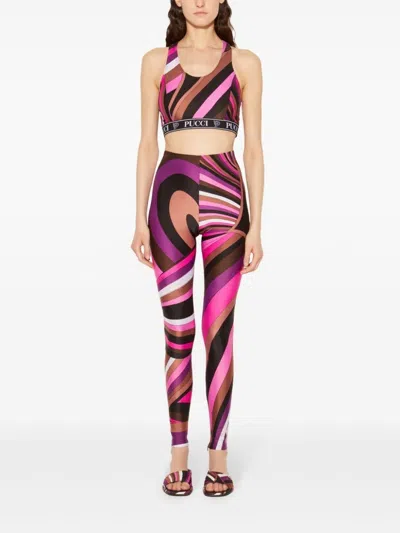 Pucci Emilio  Abstract Print Crop Top