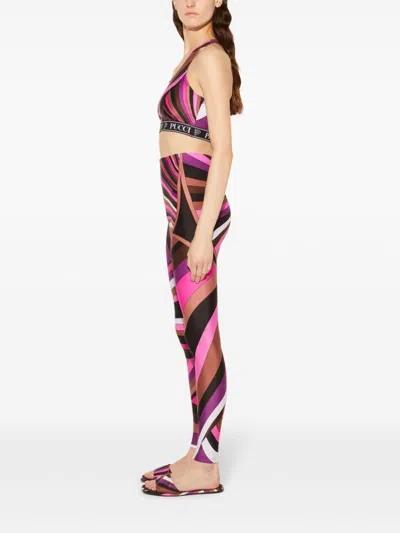 Pucci Emilio  Abstract Print Crop Top