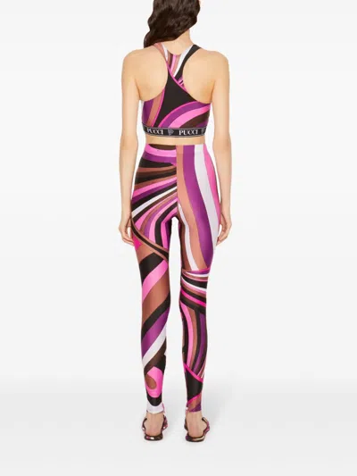 Pucci Emilio  Abstract Print Crop Top
