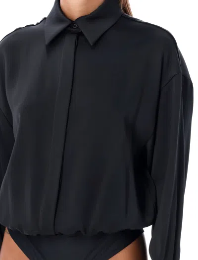 Emporio Armani Oversized Silk Body Blouse
