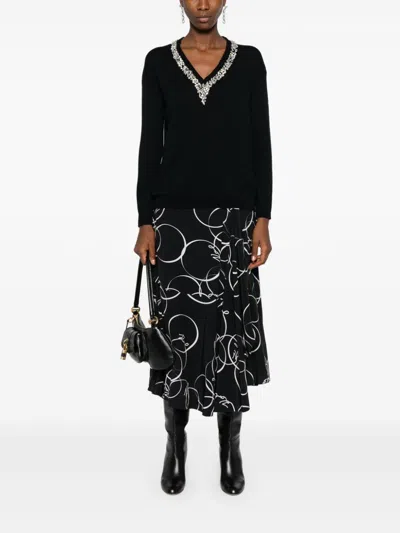 Ermanno Crystal Embellished Sweater