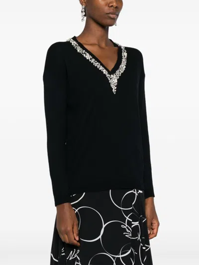 Ermanno Crystal Embellished Sweater