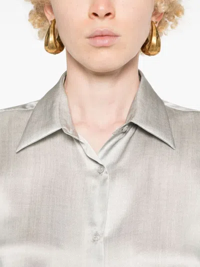 Ermanno Scervino Weave-print Silk Shirt