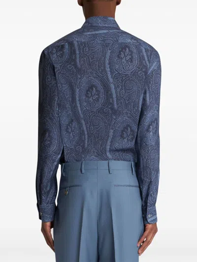 Etro Men's 3-fabrics Formal Shirt