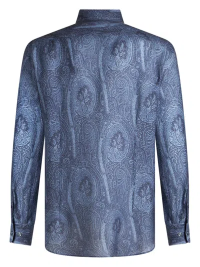 Etro Men's 3-fabrics Formal Shirt