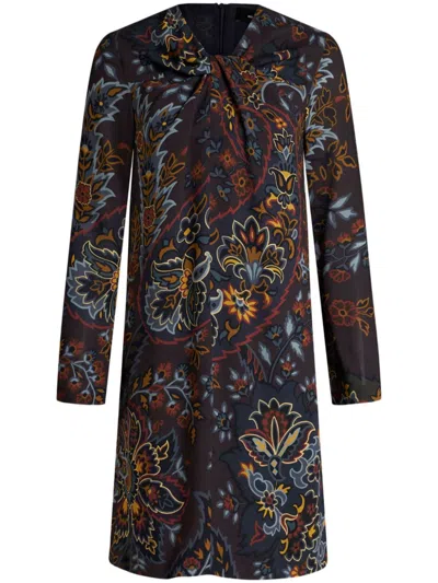 Etro Tunic Dress With Paisley Print