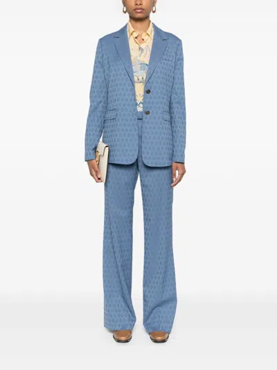 Etro Patterned-jacquard Wool Blazer