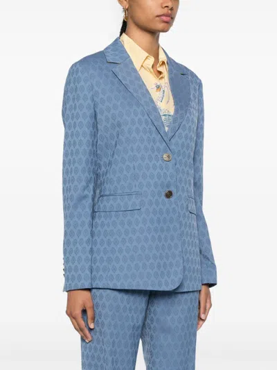 Etro Patterned-jacquard Wool Blazer