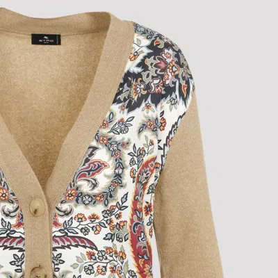 Etro Floral-print Panelled Cardigan