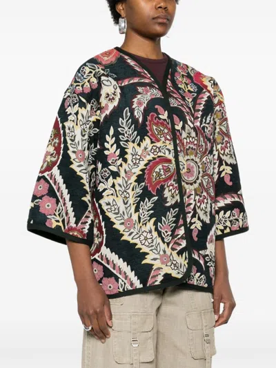 Shop Etro Patterned-jacquard Brocade Jacket