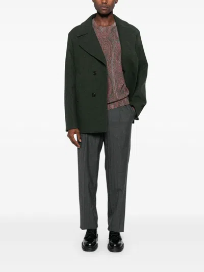 Etro Double-breasted Peacoat
