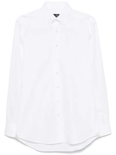 Etro Two Fabrics Formal Shirt Button Dow