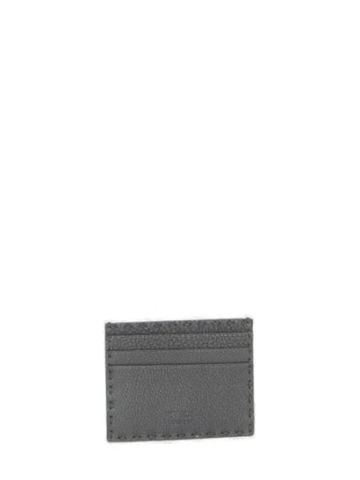 Fendi Card Case In Gray