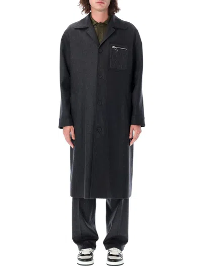 Fendi Single-breasted Cashmere Coat