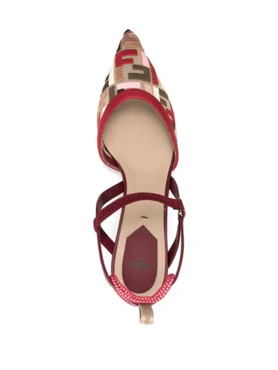 Fendi Colibri' Lite' Ff Mesh Slingback Pumps