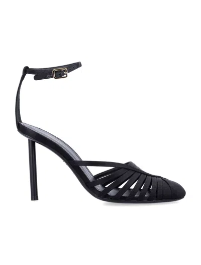 Ferragamo Nappa Leather Ermelia Pumps With Ankle Strap