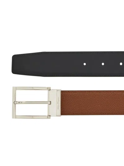 Ferragamo Logo-engraved Reversible Belt