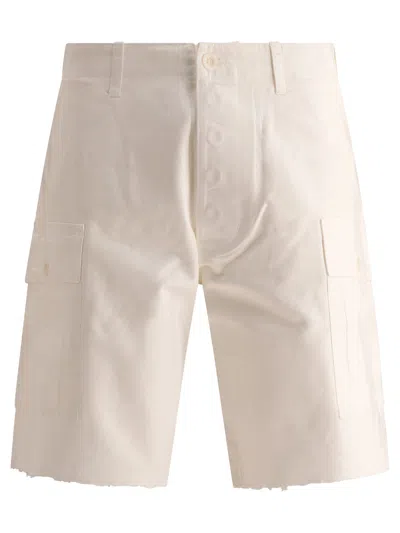 Gallery Dept. Foil Cargo Shorts In White