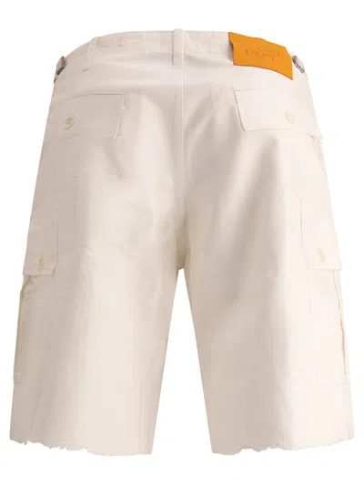 Gallery Dept. Foil Cargo Shorts In White