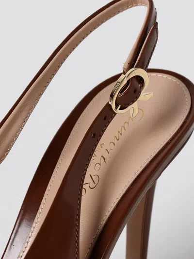 Gianvito Rossi Suede Stiletto Heel Pumps With Ribbon Buckle