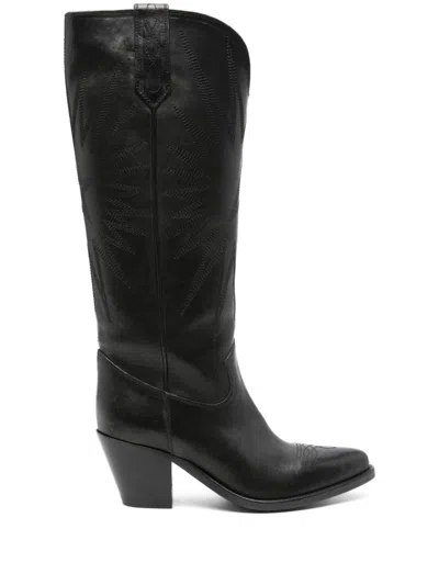 Golden Goose 85mm Wish Star Francesca Leather Boots
