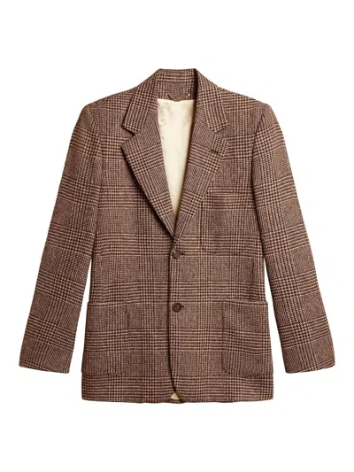 Golden Goose Houndstooth Check Blazer Jacket