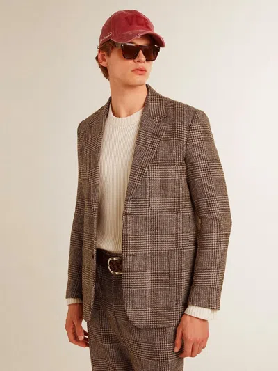 Golden Goose Houndstooth Check Blazer Jacket