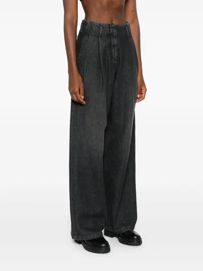 Golden Goose Wide Leg Pleated Denim