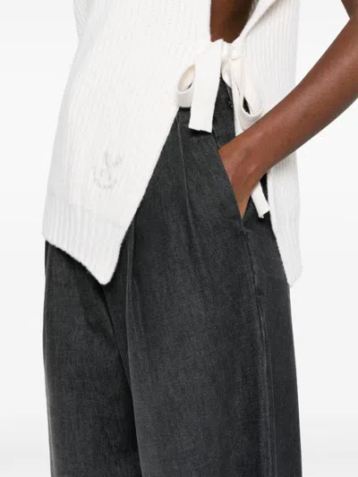 Golden Goose Wide Leg Pleated Denim
