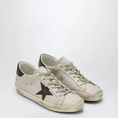 Golden Goose Star Detail Sneakers With Snakeskin Accents