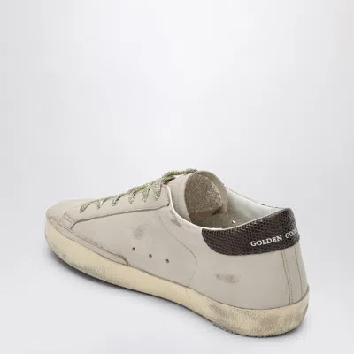Golden Goose Star Detail Sneakers With Snakeskin Accents
